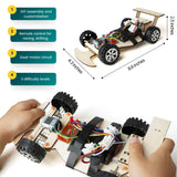 STEM Wooden Racing Car Kit for Kids Age 8-12 – DIY Science Experiment, Wood Building Project, Perfect Educational Gift for Boys & Girls 8 9 10 11 12 Years Old ZOVRION