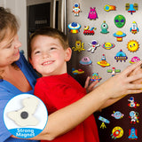 36 Outer Space Wooden Magnet Painting Craft Kit DIY Kids Astronaut Arts Crafts Painting Kit for Kids DIY Creativity Art Supplies for Boys Girls Party Favor Ages 4-8 8-12 Birthday Summer Crafts Gifts gisgfim