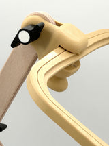 Nurge Adjustable Embroidery Table Stand and Embroidery Hoop Small-Medium , Cross Stitch Hoop Stand, Embroidery Hoop Holder. Hand Polished Natural Wood (Stand + No:2-3) Nurge