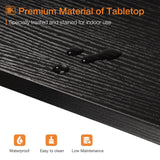 ODK 71 Inch Versatile Black Bar Table – Stylish Industrial High Top Dining and Pub Table ODK