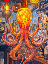 Cross & Glory - Octopus Alchemy: The Lava Experiment - 1000 Piece Jigsaw Puzzle for Adults | Science and Ocean Life Theme | Satin Finish | 20x27 Inches Cross & Glory