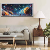 Yomiie 5D Large Diamond Art Kits for Adults, Planet Diamond Painting Art Cosmos DIY Full Round Drill Kits, Embroidery Rhinestone Diamond Crystal Craft Canvas Home Wall Decor 31.5x11.81 inch Yomiie