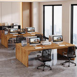 Tribesigns 13FT Conference Table, Large Rectangle Conference Room Table, Long Meeting Seminar Table Business Tables for 12-16 People (Four Tables) Tribesigns