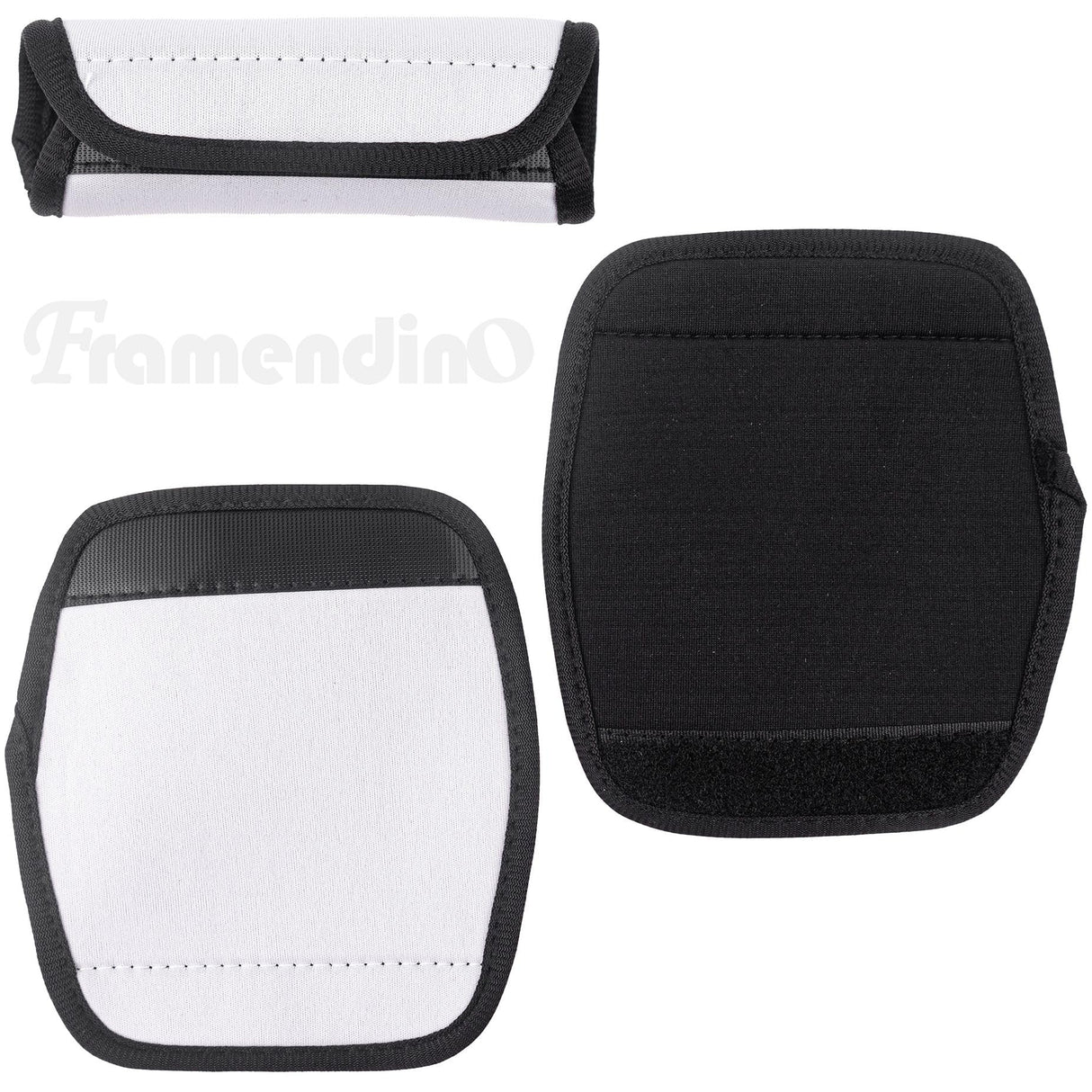 Framendino, 20 Pack Sublimation Luggage Handle Wraps Heat Transfer Neoprene for DIY Travel Suitcase Identifiers Framendino