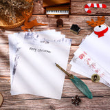 40 Pcs Winter Stationery Paper and Envelopes Set Christmas Stationery Paper Set 8.5 x 11 Inches, 20 Letter Writing Print Paper and 20 Vintage Envelopes Outus