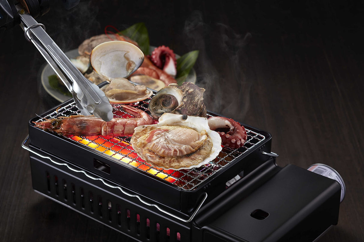 Iwatani Portable Gas Grill BBQ Stove ABURIYA2 CB-ABR-2, Black Iwatani