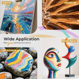 Nicpro Gloss Varnish for Acrylic Painting(4 oz, 120 ml), Non-Yellowing, Non-Toxic, Anti-Crazing, Clear Acrylic Varnish for Pro Artist & Hobby Painter on Canvas, Wood, Artwork, High Gloss Finish Nicpro