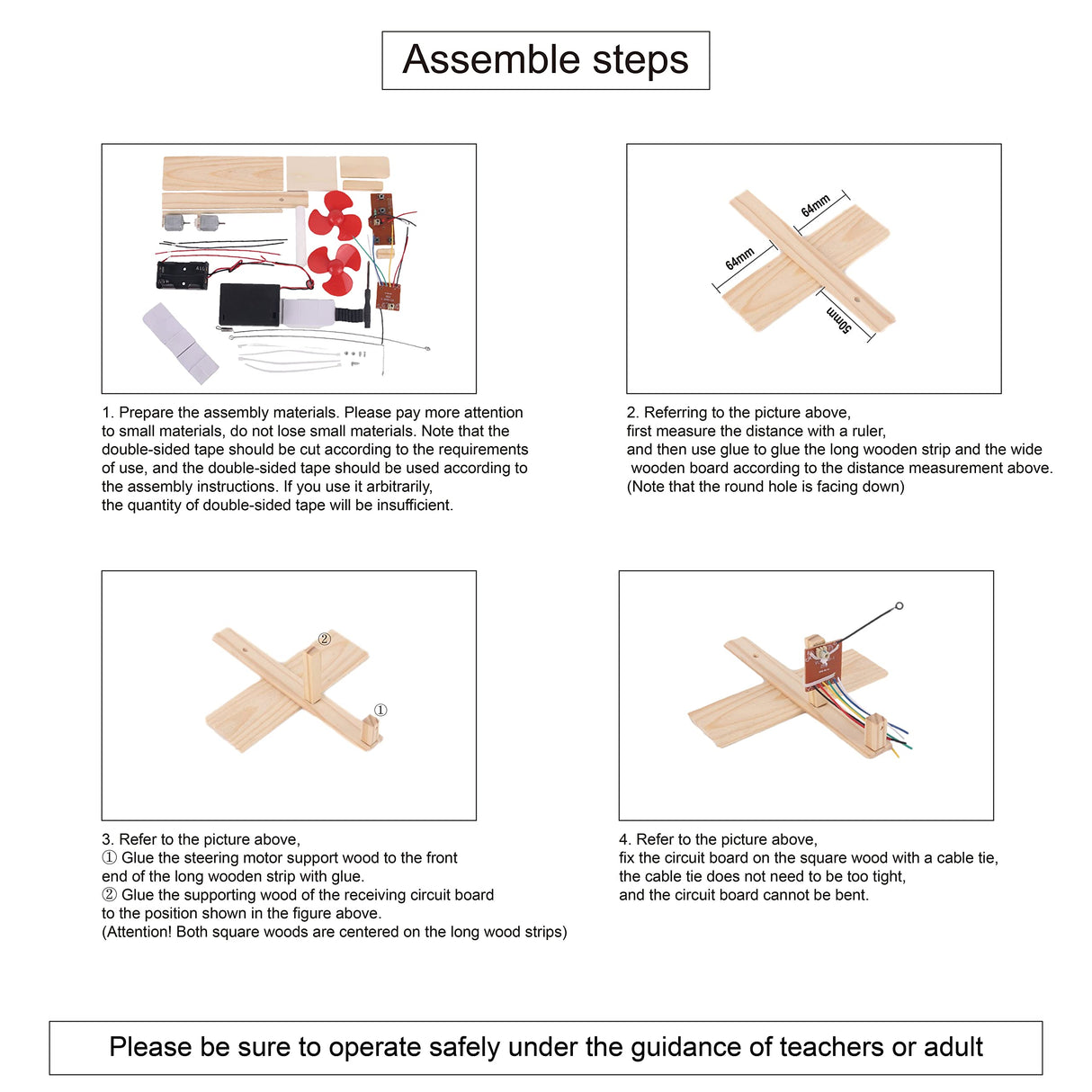 Wooden Electric Wind Powered Boat Model Kit, Science Experiment Kit for Youth Age, Wireless Remote Control Wind Boat Stem Project, Educational DIY STEM Set for Youth OULUN
