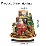 Christmas Diamond Art Tabletop Decoration, DIY Santa Claus in Carving, Diamond Art 5D Special Shape Crystal Diamond Partial Diamond Art Painting Mosaic Handicraft, Home Office Tabletop Decor Gift MVVMTOP