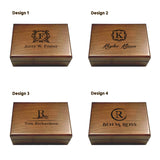 Personalized Keepsake Box | Walnut Wooden Memory Box Gift for Anniversary, Wedding, Valentine, Birthday, Baby Shower, Groomsman | Handmade Keepsake Generic