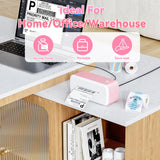 Bluetooth Shipping Label Printer, 4x6 Thermal Label Printer for Shipping Packages & Small Business, Compatible with IOS, Android, Windows and Mac, Widely Used for Ebay, Shopify, Amazon, Etsy (Pink) NelkoGlobal