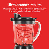 Hamilton Beach Power Elite Blender for Shakes and Smoothies with 3-Cup Vegetable Chopper Mini Food Processor, 40oz Glass Jar, 12 Functions for Puree, Ice Crush, Black and Stainless Steel (58149) Hamilton Beach