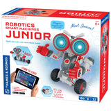 Thames & Kosmos Robotics Smart Machines Junior STEM Kit, Build & Code Your Robot’s Movements, Speed, Lights & Sounds, for Ages 8+, Use Screen-Free w/Built-in Buttons or via Block-Based Coding App Thames & Kosmos