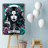 GOUOYANA Gothic Diamond Art Kits for Adults, Tarot Card Diamond Painting, Diamond Painting Cards, DIY Full Rhinestone 5D Diamond Painting Kits (Gemstone Craft), Home Wall Decoration (12x16 inch) GOUOYANA