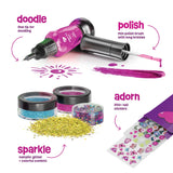 Nail Art Studio for Girls - Birthday Gift - Nail Polish Kit for Kids Ages 7-12 Years Old - Girl Gifts Ideas - Gift Set - Girly Stuff - Polish, Pens, Glitter, Stickers, Gems, Filer - 8 9 10 11 12 Year Pretty Me