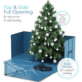 Hearth & Harbor Christmas Tree Storage Bag - Fit Upto 7.5 ft Holiday Trees - Extra Wide Christmas Tree Storage Box Container Made from Durable Oxoford 600D Waterproof Fabric with Handles & Dual Zipper Hearth & Harbor
