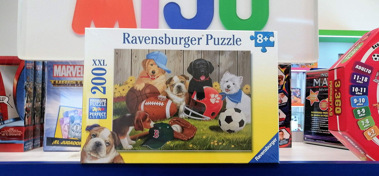 Ravensburger Let's Play Ball! 200-Piece Jigsaw Puzzle - Perfect for Kids | Unique Puzzle Pieces | Anti-Glare Surface | Crafted from FSC-Certified Materials Ravensburger