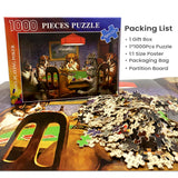 1000 Pieces Jigsaw Puzzles for Adults Wooden Jigsaw Puzzle 1000 Piece Adult Puzzle Children, Dogs Puzzles DIY Home Decor Wall Art Game Toy Gift for Family Dad Mom Wife Friends, 29x20In najiaxiaowu