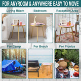 AOJEZOR Night Stands,Small Nightstand Bed Side Table for Kids Room,End Tables Round Nightstand for Bedroom,Pink Metal Tray End Table with Gold Legs Base AOJEZOR