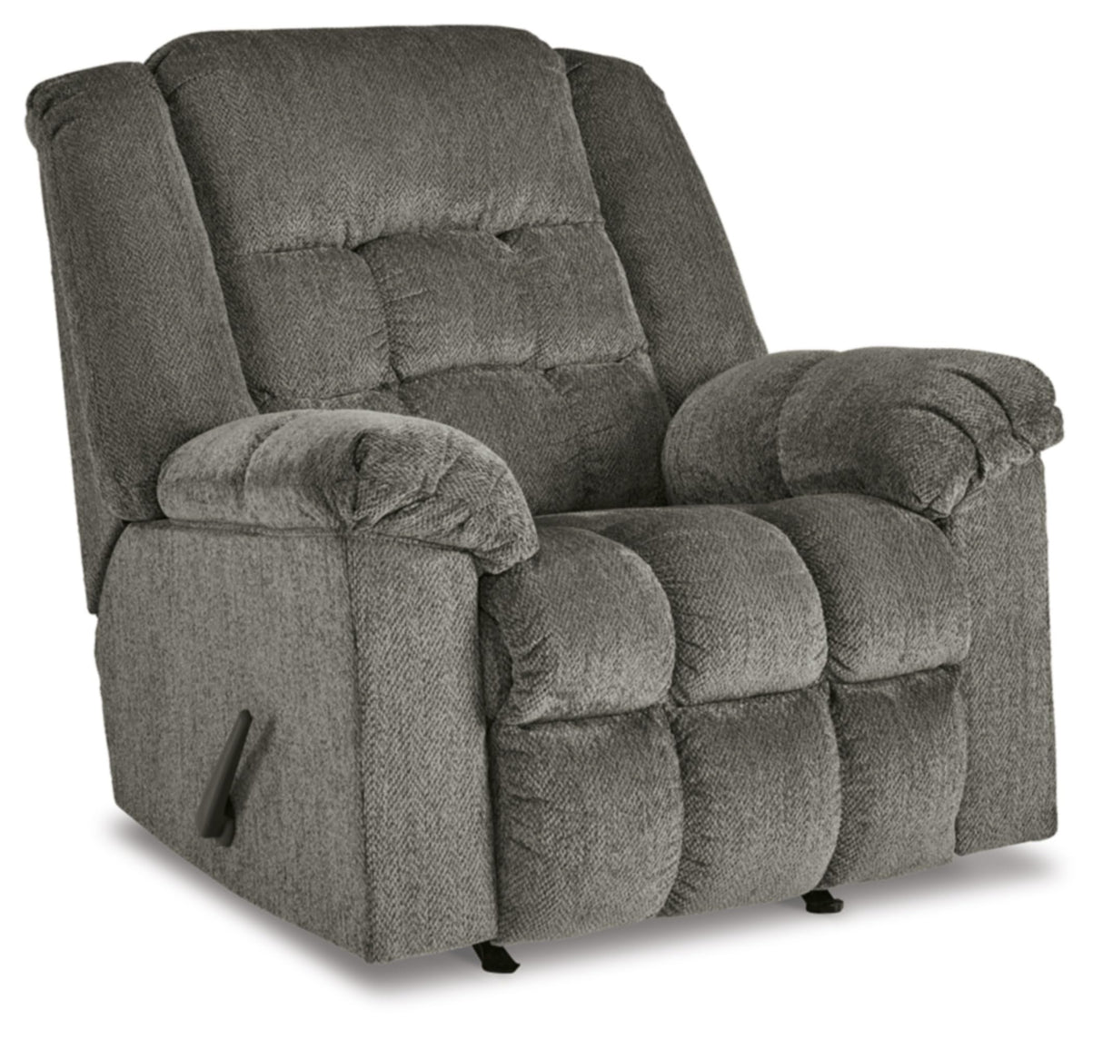 Signature Design by Ashley Kegler Contemporary Tufted Manual Rocker Recliner, Gray Signature Design by Ashley