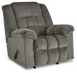 Signature Design by Ashley Kegler Contemporary Tufted Manual Rocker Recliner, Gray Signature Design by Ashley