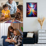 CEOVR Angel Diamond Painting Kits for Adults, 5D Full Drill Fairy Diamond Art Dots DIY Gem Art, Adult Crafts Kits Arts and Crafts, Wall Decor for Home Office 12x16in CEOVR