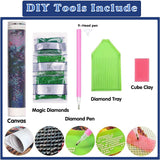 FILIGE 5D Diamond Art Kits for Adults 12x16inch Square Full Drill DIY Flower Landscape Gem Art Paint Crafts Home Wall Decor Holiday Gift for Beginners(Rainbow Tree) FILIGE