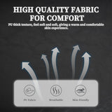 56.3" Loveseat Sofa, Mid Century Modern Love Seat with USB & Type C, 2 Seater Couch Comfy Cushion Lounge Sofa with Side Pockets, Small Couches for Living Room, Bedroom, Office(Black, PU Leather) SLEERWAY