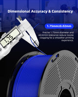 Inslogic High-Speed PLA Filament 1.75mm 3D Printer Filament, 50-600mm/s Rapid Printing PLA, Smooth Flow & No Clogging, 1kg Spool (2.2lbs) Fit Most FDM 3D Printers, Black Inslogic