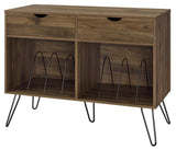 Novogratz Concord Turntable Stand, Double, Walnut Novogratz