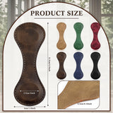 Sayglossy 6 Pcs Leather Magnetic Bookmarks 4.5"x1.5"Graduation Gifts Bookmarks Teacher Appreciation Gifts Retro Magnetic Markers Book Reading Gift for Booklovers Readers Writers Poets(Multicolor) Sayglossy