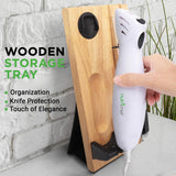 NutriChef Electric Carving Turkey Slicer Kitchen Knife | For Thanksgiving | Portable Electrical Food Cutter Knife Set with Carving Blades & Wood Carving Stand | Cuts Meat, Bread, Cheese & Fruit NutriChef