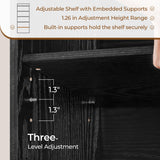 Yaheetech 6-Tier Open Bookcase and Bookshelf, Modern Simple Floor Standing Display Storage Shelves with Top Open Compartment for Home Office, Study, Living Room - Black Yaheetech