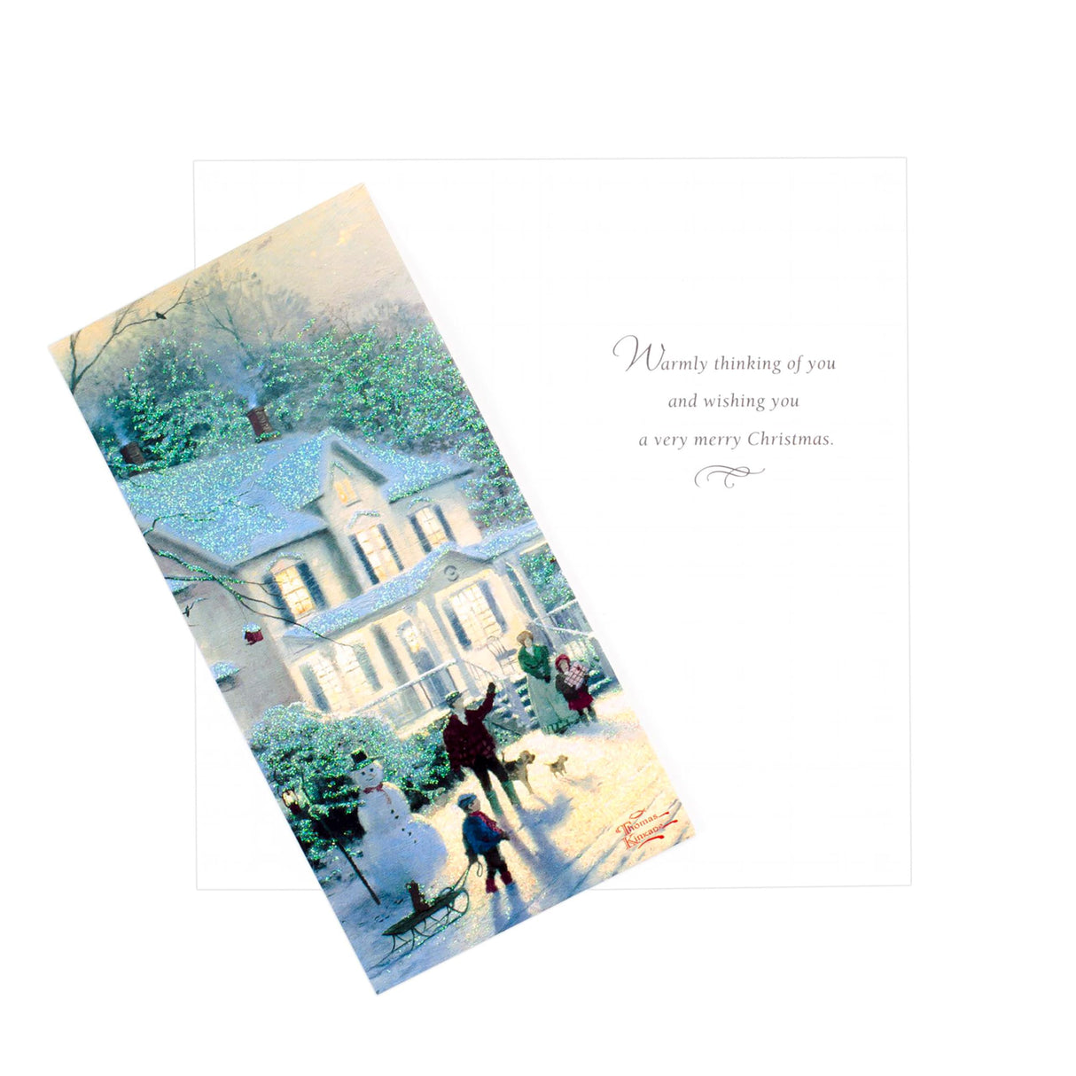 Hallmark Thomas Kinkade Boxed Christmas Cards Assortment, Snowy Houses (40 Cards with Envelopes and Foil Seals) (1XPX1761) Hallmark
