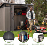 Lifetime 8 x 5 Ft. Modern Outdoor Storage Shed Lifetime