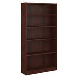Bush Furniture Universal Tall 5 Shelf Bookcase in Vogue Cherry Bush Business Furniture