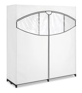 Whitmor Extra-Wide Clothes Closet, 60” with, White Cover Whitmor
