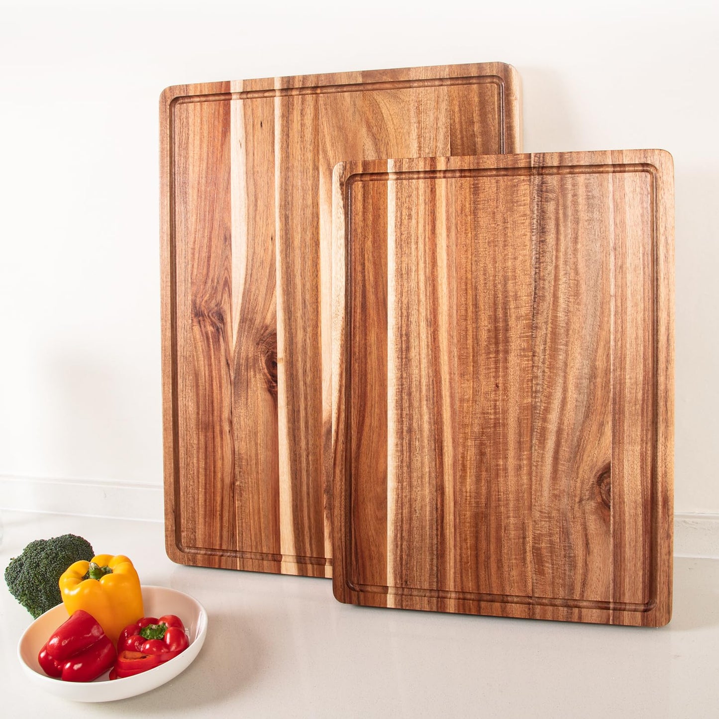 24 Inch XXL Countertop Cutting Boards, Extra Large Chopping Board for Kitchen, Butcher Block Carving Board for BBQ, Turkey, Meat, Large Charcuterie