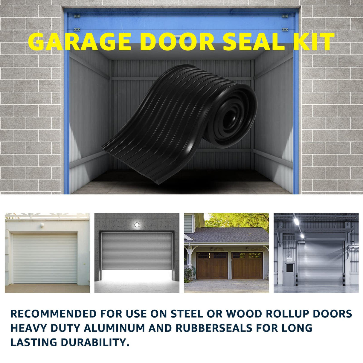 for Wayne Dalton Garage Door Bottom Weather Seal 154448 Replacement for Weather Stripping Fit 18 FT Wide Doors（18Ft） Sousery
