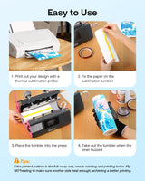 Tumbler Heat Press Machine for 20oz 30oz 16oz Sublimation Blank Skinny Tumbler - Heat Press for Sublimation Mug Projects for 11-16oz Coffee Mug Cup-Gray Axlio