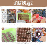 NEWENMO Mandala Diamond Art Kits for Adults, 5D Flower Diamond Painting Kit, DIY Full Drill Gem Art Crafts for Adults, Home Wall Decor 12x12 Inch NEWENMO