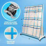 Craft Rolling Cart with Wheels - 40 Storage Pockets - Portable Organizer for Arts & Craft Supplies LC Crafts