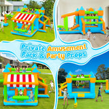 Inflatable Bounce House 176x136x80 inch Large Bounce Castle, with Blower, Ball Pit, Ball net, Ball Goal, for Indoor Outdoor Kid Sports/Playtime/Backyard Playground/Birthday Party UTOBSPORT