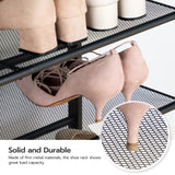 HOOBRO Shoe Rack for Entryway, 5-Tier Shoe Organizer with Adjustable Mesh Shelves, 16-20 Pairs of Shoes, Spacious Freestanding, Metal, Industrial, Shoe Shelf for Closet, Rustic Brown BF12XJ01 HOOBRO