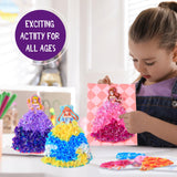 Poke Poke Art and Crafts kit for Kids, DIY 8 Magical Princesses & 6 Accessories, Pretty Princess Game Toys for Girl 6-8 8-12, Gifts for Boys & Girls Ages 6 7 8 9 10 11 12 Years Old Yrinfay