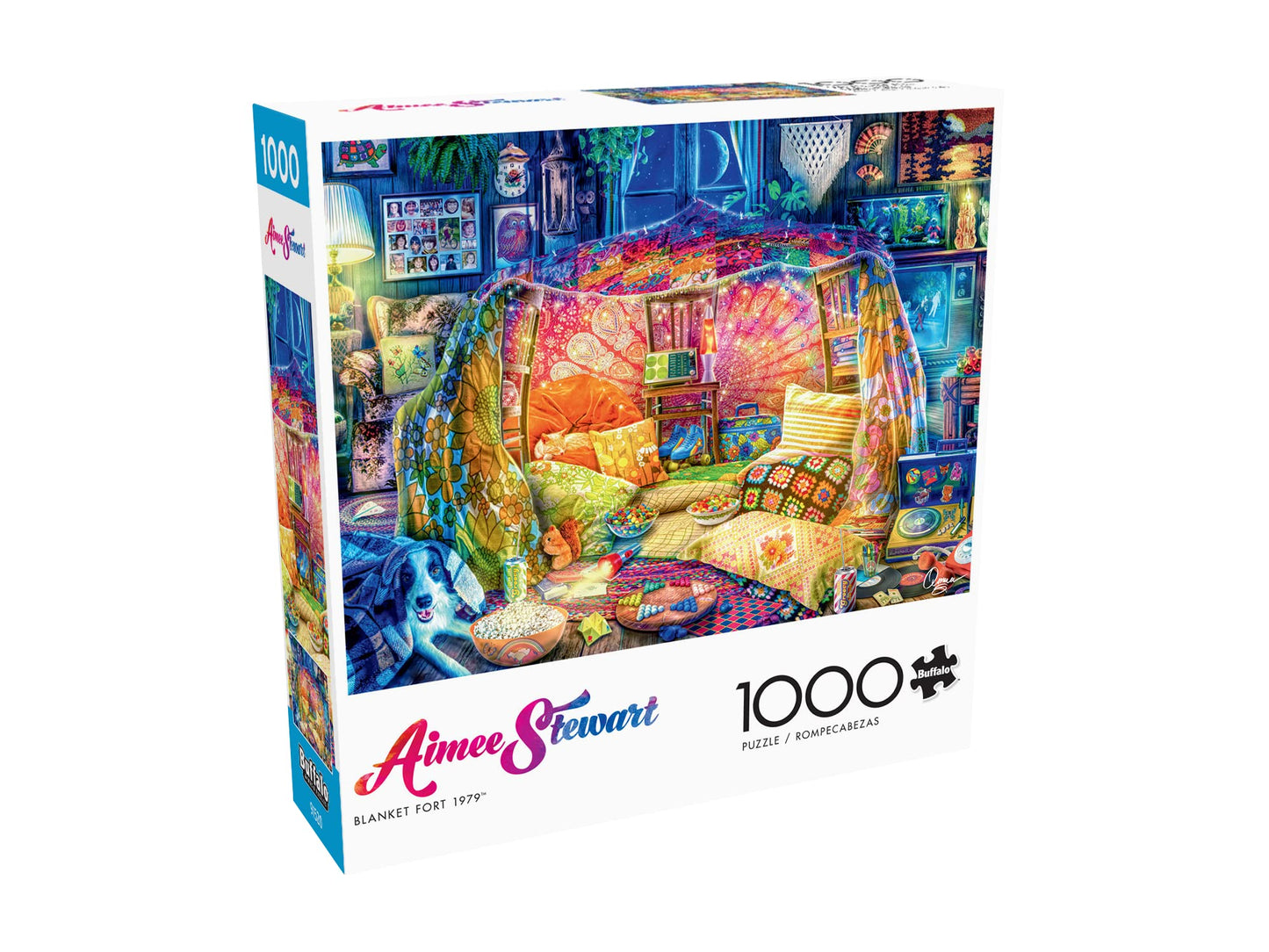 Buffalo Games - Aimee Stewart - Blanket Fort 1979-1000 Piece Jigsaw Puzzle for Adults -Challenging Puzzle Perfect for Game Nights - Finished Size is 26.75 x 19.75