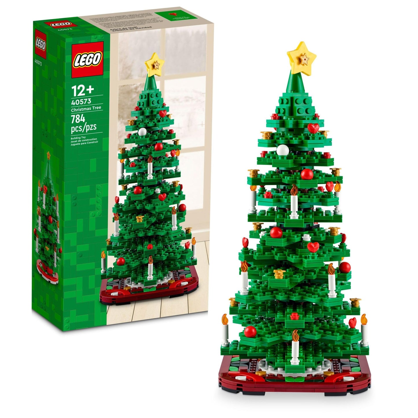 LEGO Christmas Tree - Building Toys for Kids, Boys & Girls, Ages 12+ - Mini Christmas Tree Decorations for Tabletop & Home - Gifts for Boys & Girls - 40573