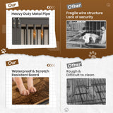 VONZOY Large Dog Crate Furniture for Large Dogs, 43" Wooden Heavy Duty Dog Kennel with Double Doors, Decorative Pet House Dog Crates Side End Table Indoor(43.3" W×27.6" D×28.3" H) VONZOY