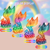 ERYONE Silk Rainbow Filament PLA 1.75mm for 3D Printer +/- 0.03mm, 0.25kg*4 Spools, Palette, Mountain Mirage, Sunset, Waterfall Rainbow ERYONE