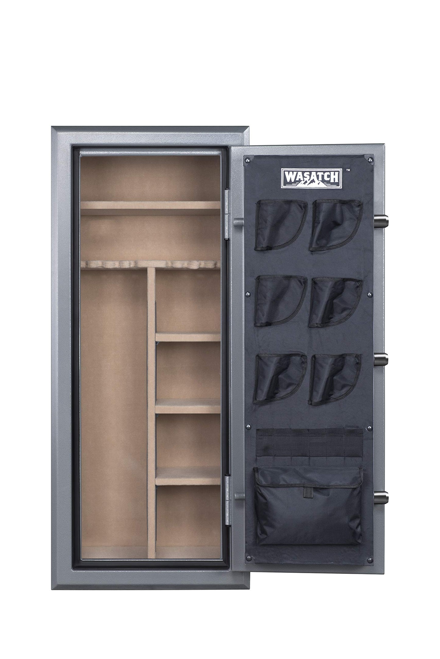 Wasatch 24-Gun Fireproof and Waterproof Safe with Electronic Lock, Gray (24EGW) - WoodArtSupply